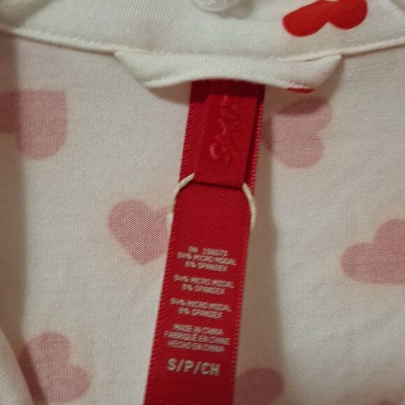 Skims Limited Addition Ruby and Marble Heart Sleep Top Size Small Womens NWT - Picture 2 of 7